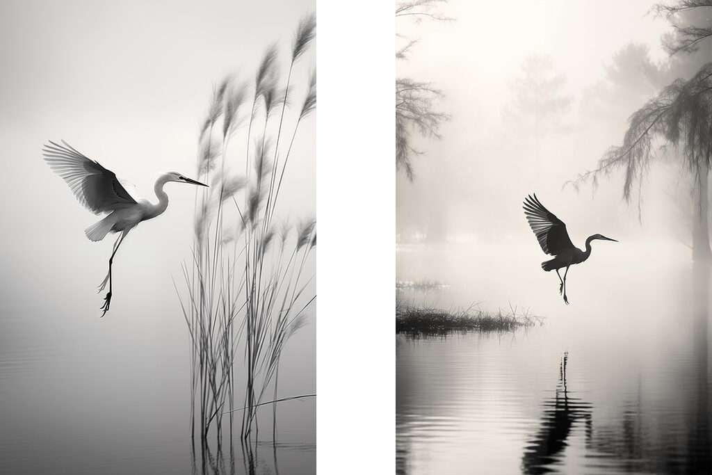 Bird flying over water Bird flying over water