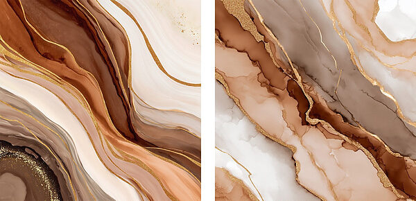 Flowing layers of earthy tones