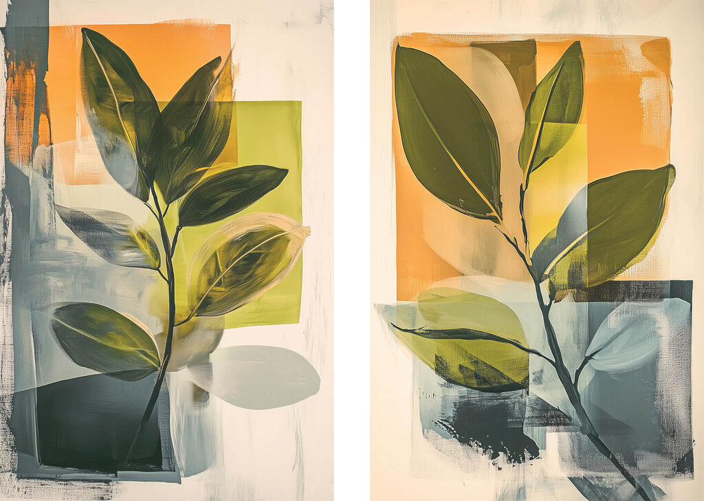 Painting of a plant Painting of a plant