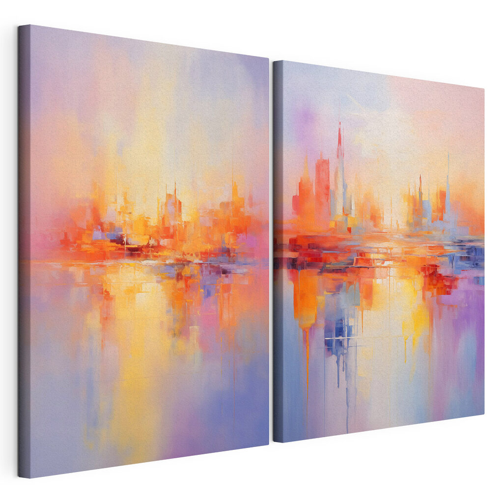 Painting of a city
