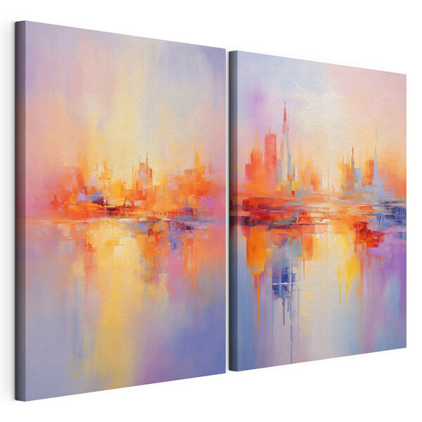 Painting of a city
