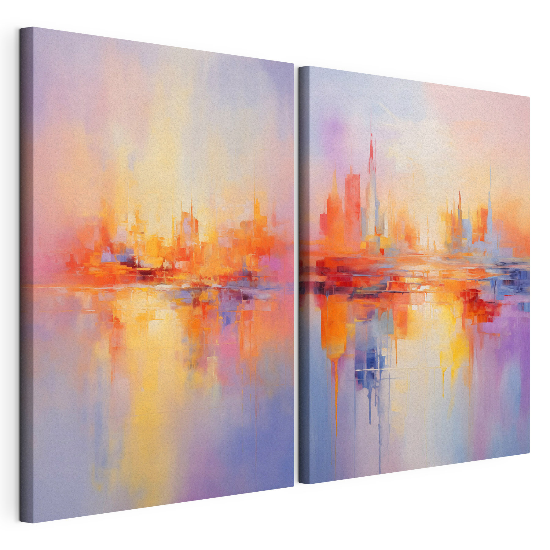 Painting of a city