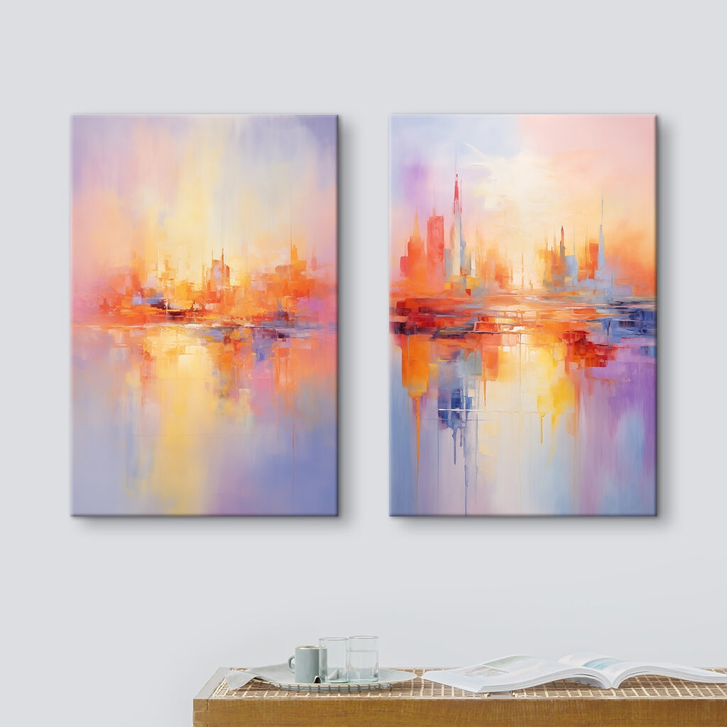 Painting of a city