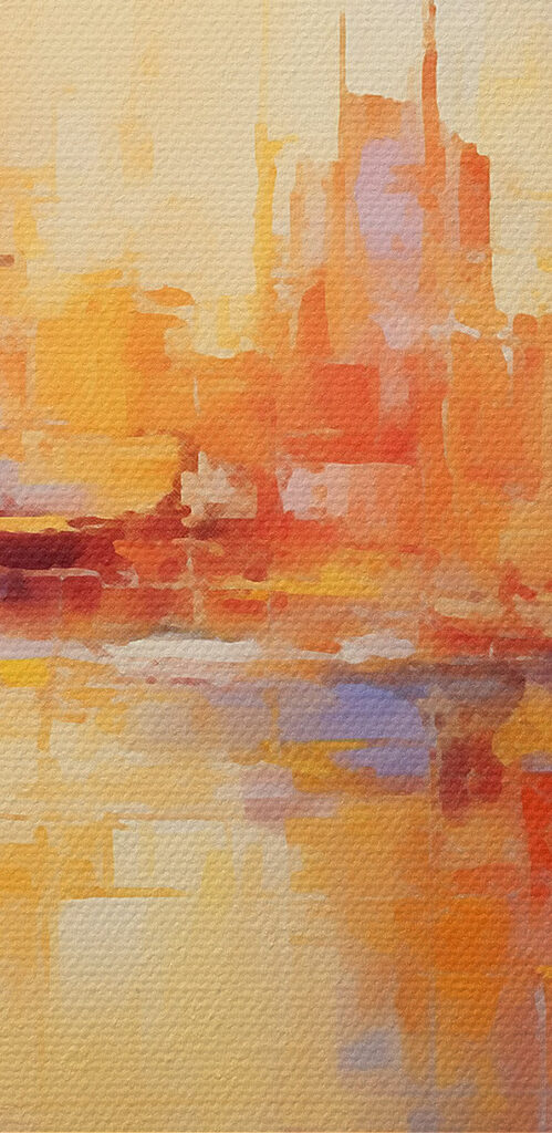 Painting of a city