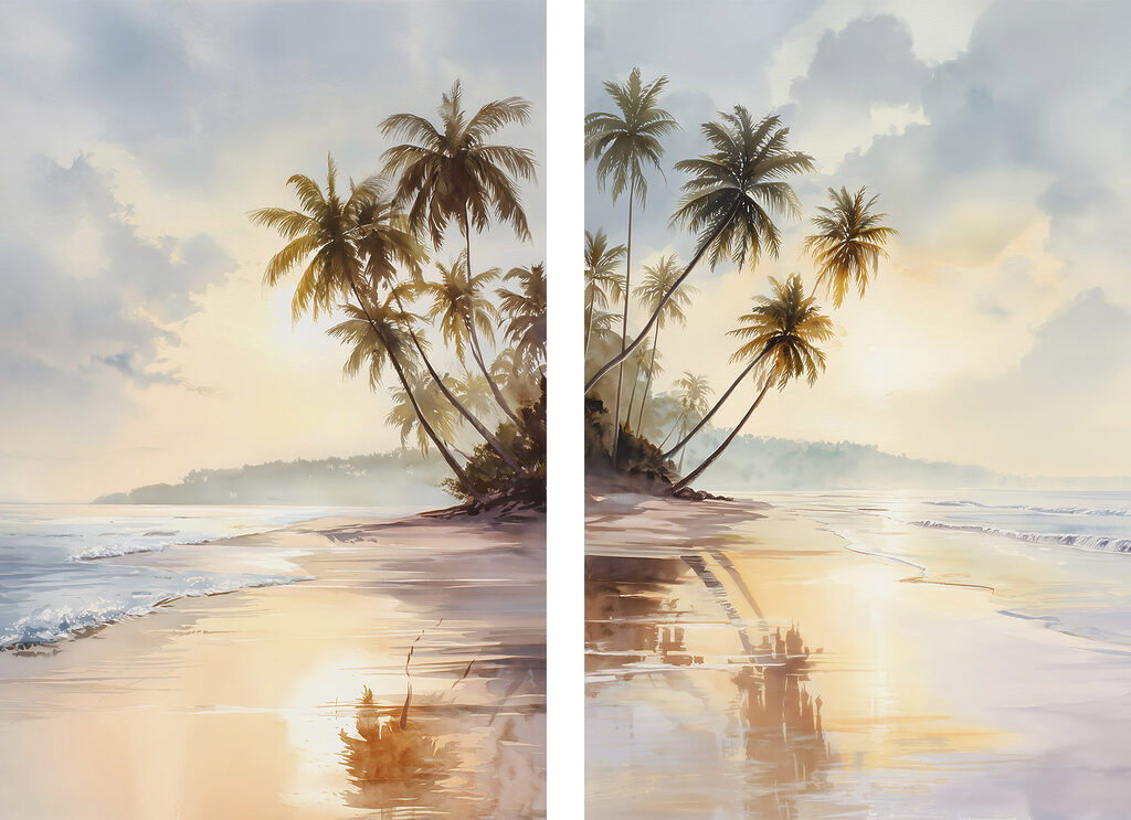 Palm trees on a beach Palm trees on a beach