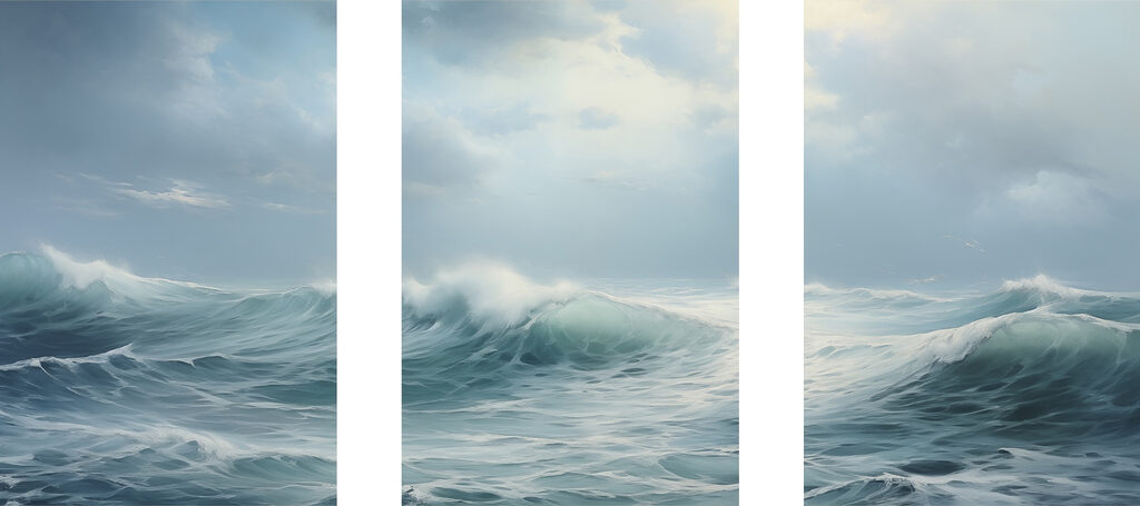 Group of waves in the ocean Group of waves in the ocean