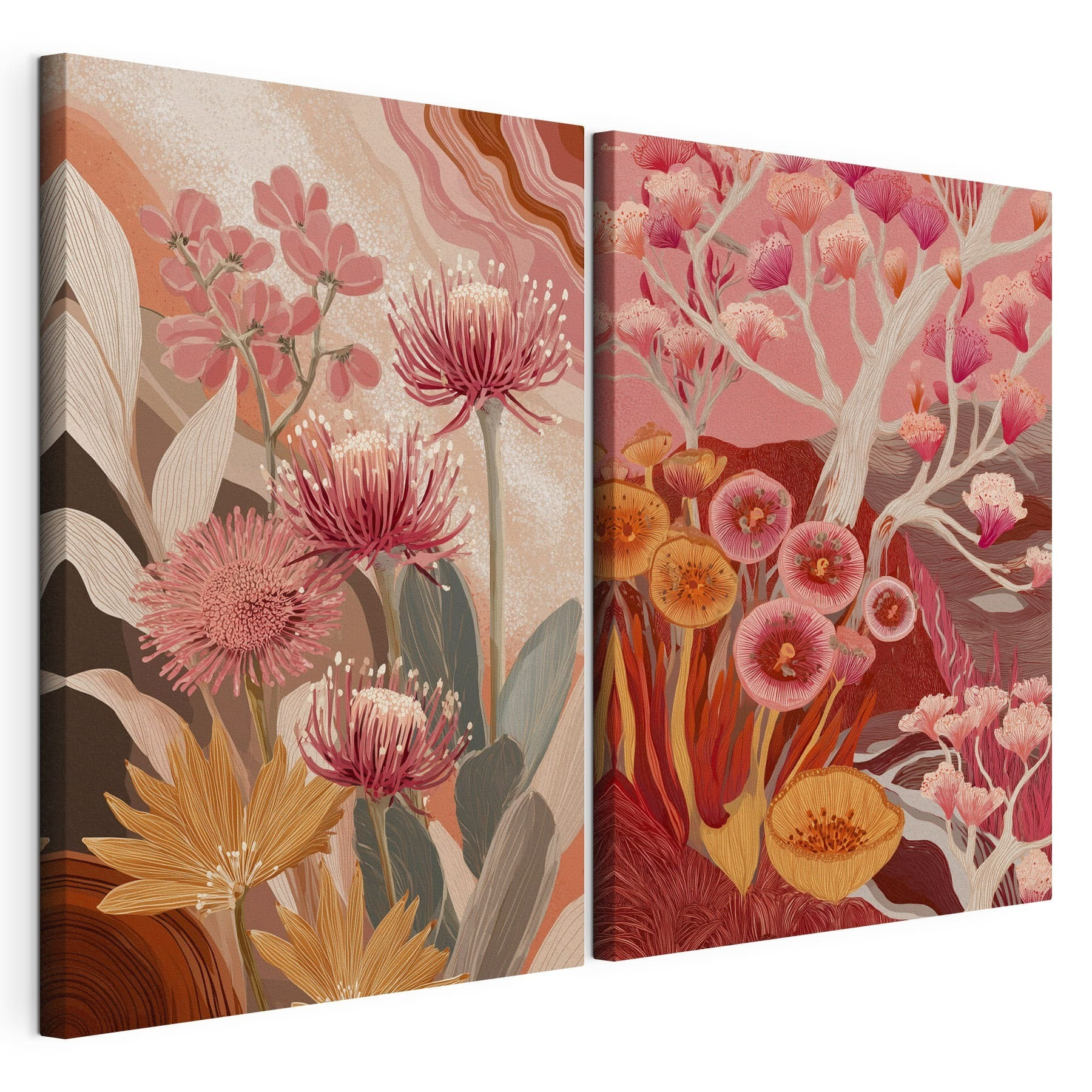 Two images of flowers Two images of flowers