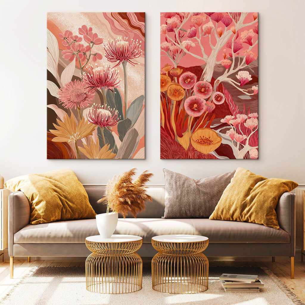 Two images of flowers Two images of flowers