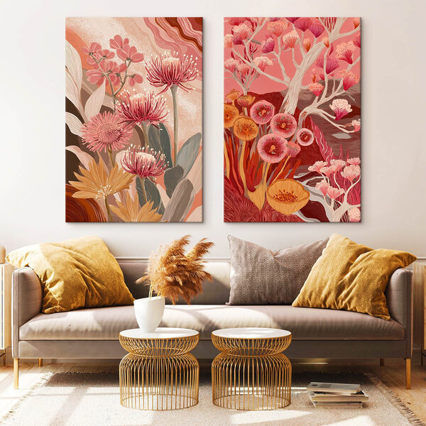 Two images of flowers Two images of flowers