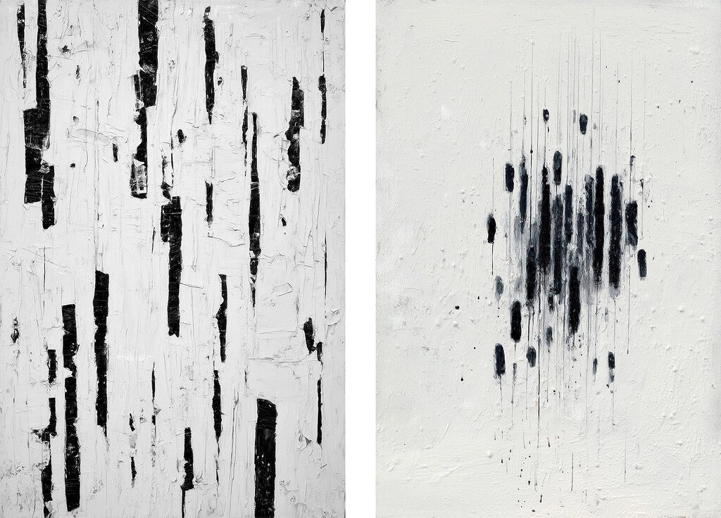 Abstract contrasts in black and white Abstract contrasts in black and white