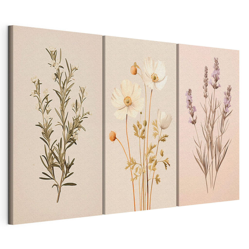 Painting of white flowers Painting of white flowers