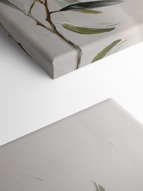 Painting of olives on a branch Painting of olives on a branch