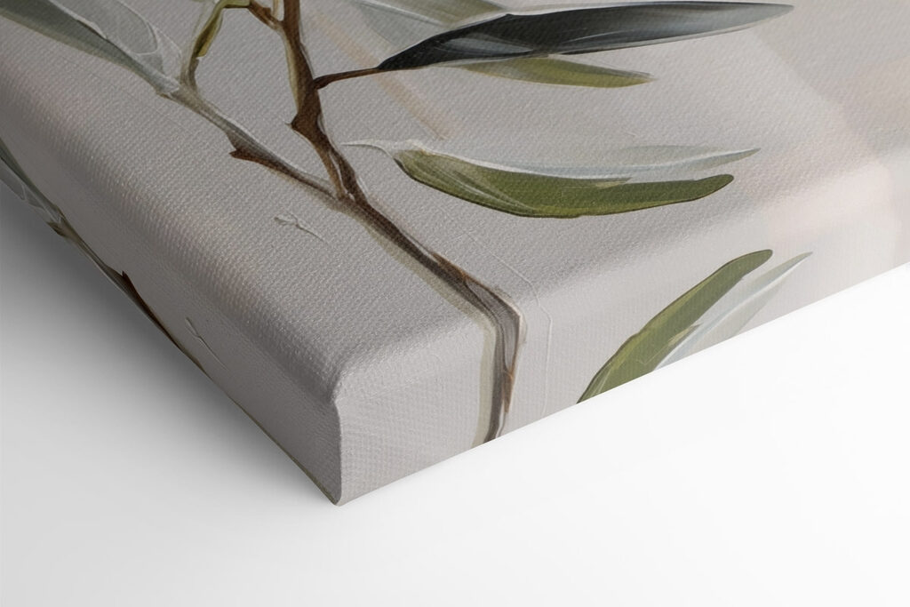 Painting of olives on a branch Painting of olives on a branch