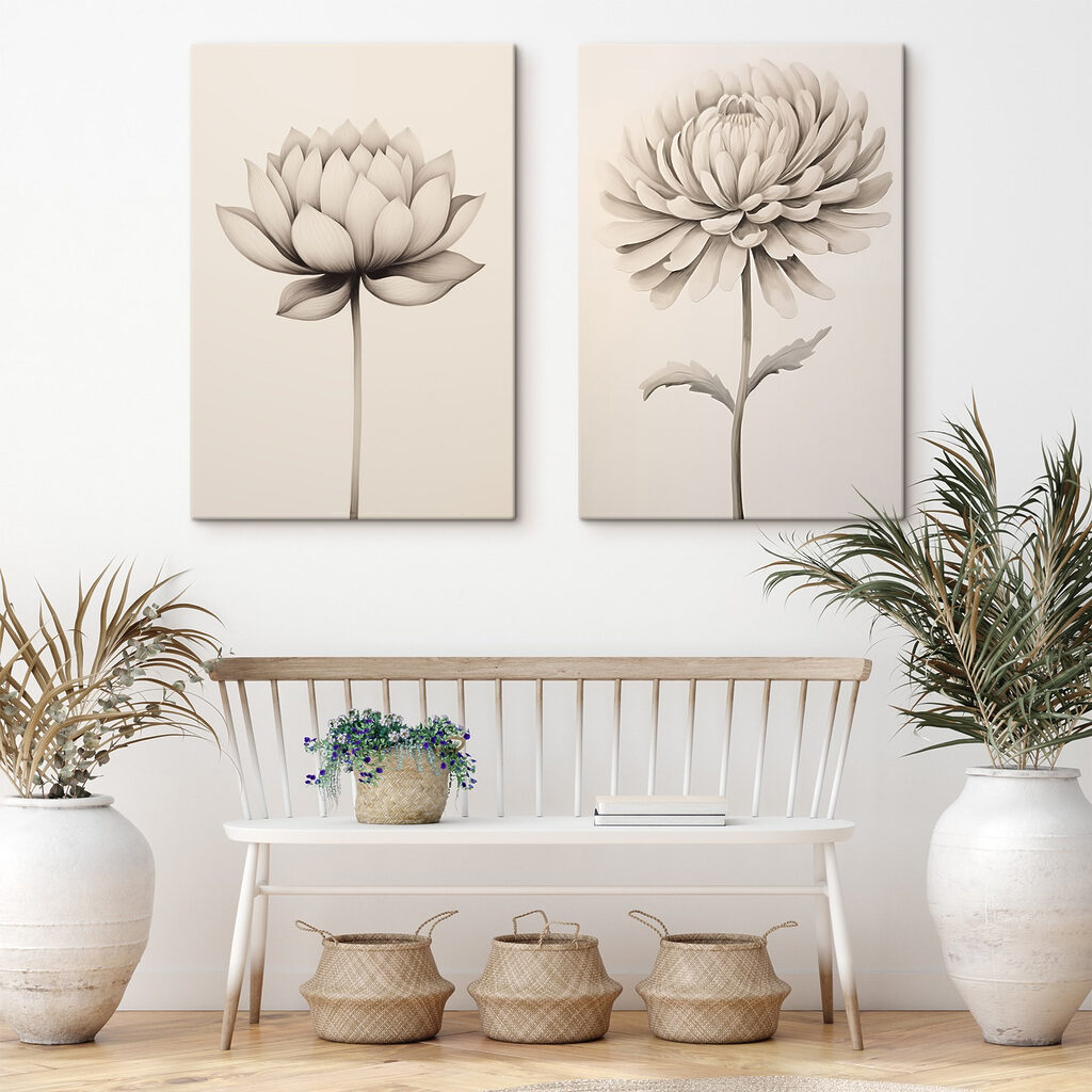 Delicate flowers in soft hues Delicate flowers in soft hues