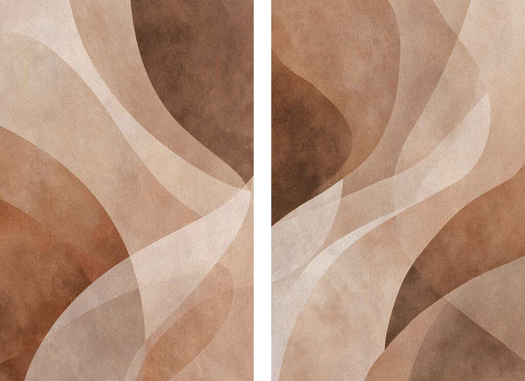 Abstract curves in warm tones Abstract curves in warm tones