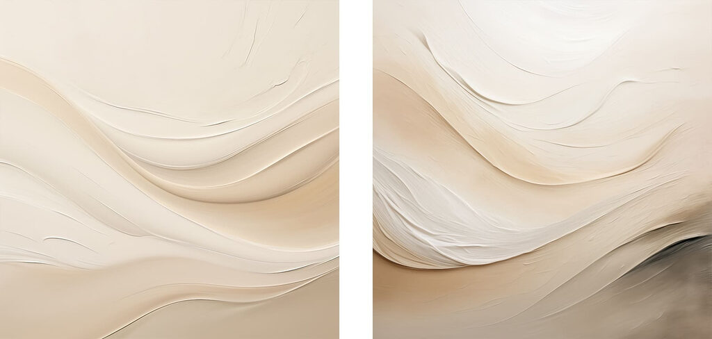 Soft hues blend in gentle waves Soft hues blend in gentle waves