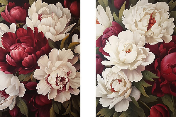 Elegant blooms in vibrant harmony Elegant blooms in vibrant harmony