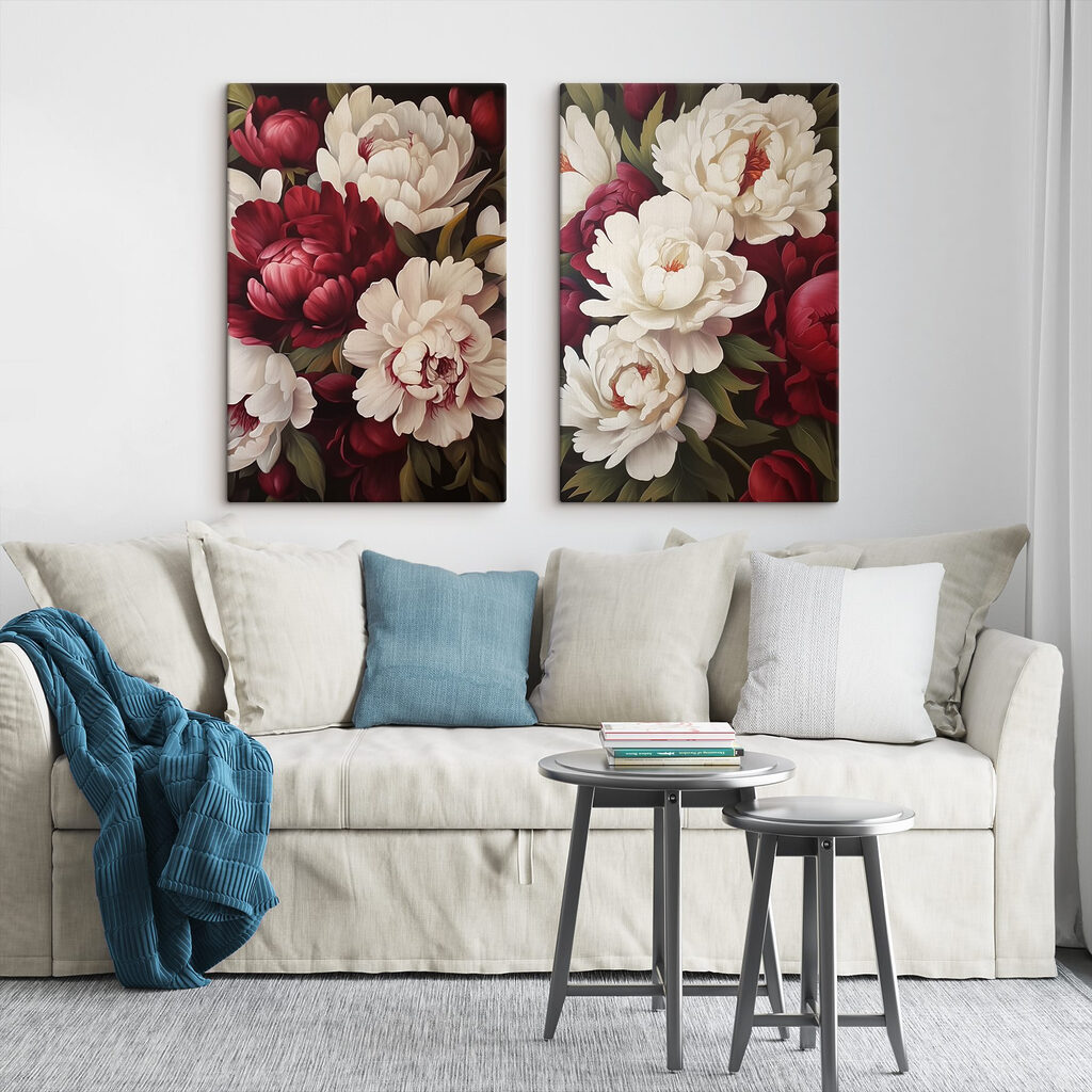Elegant blooms in vibrant harmony Elegant blooms in vibrant harmony
