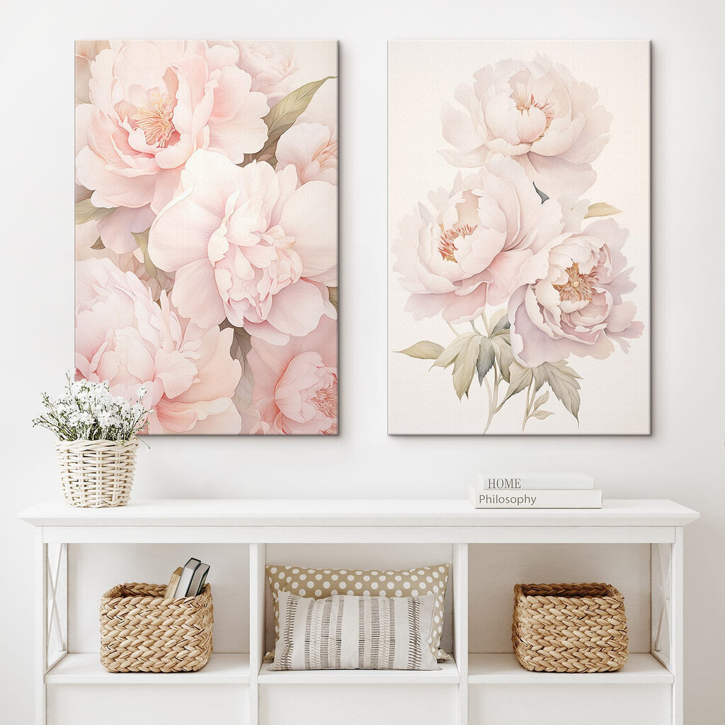 Soft blooms in gentle pastel hues Soft blooms in gentle pastel hues