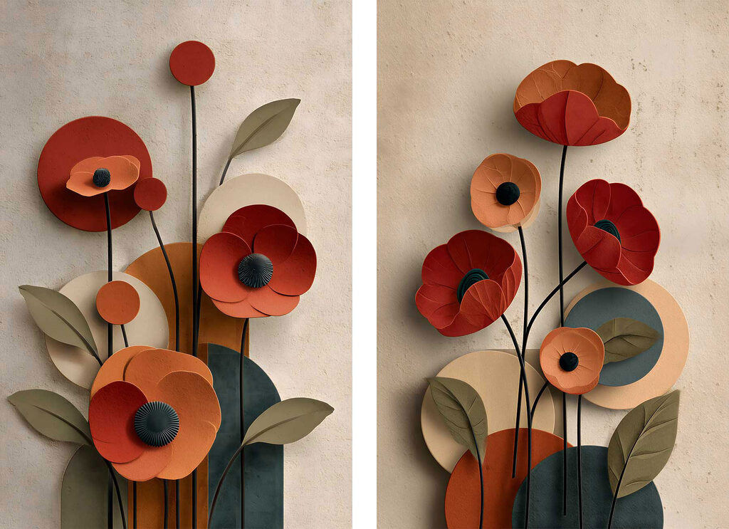 Collage of flowers Collage of flowers