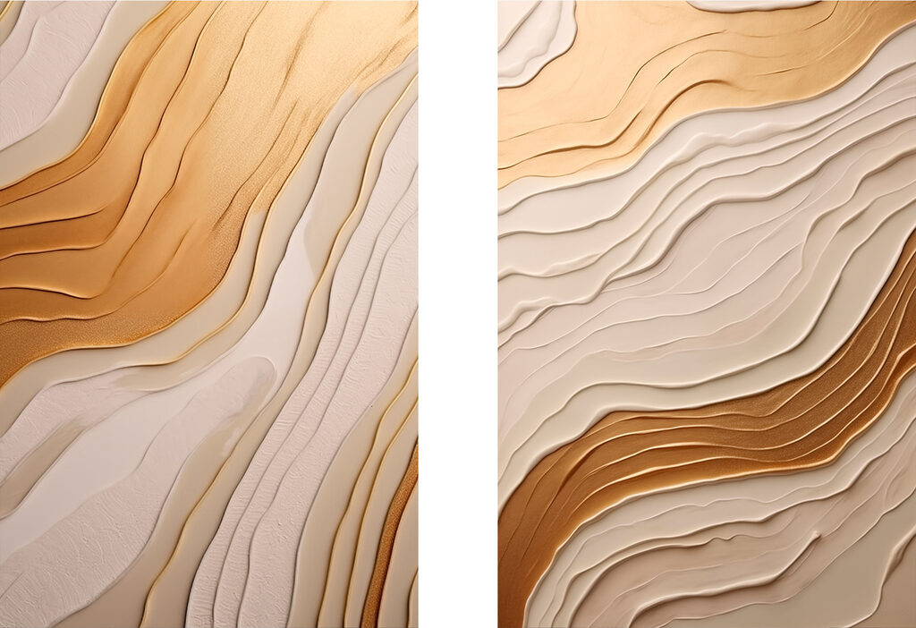 Flowing patterns in soft tones
