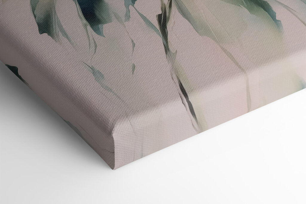 Two paintings of flowers on a white surface Two paintings of flowers on a white surface