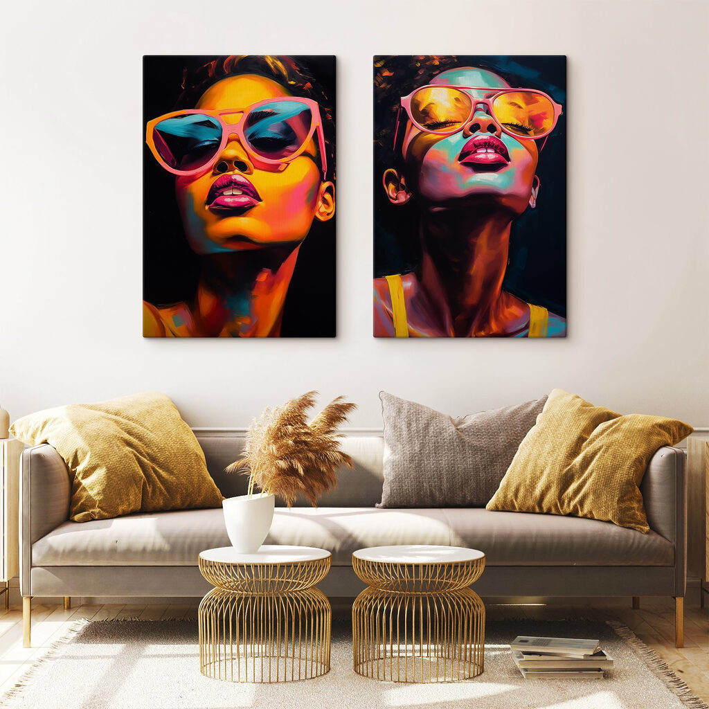 Woman with pink sunglasses Woman with pink sunglasses
