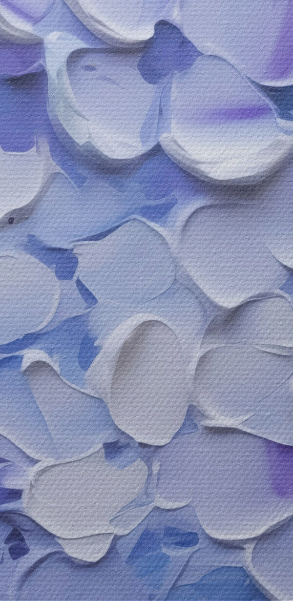 Painting of flowers on canvas Painting of flowers on canvas