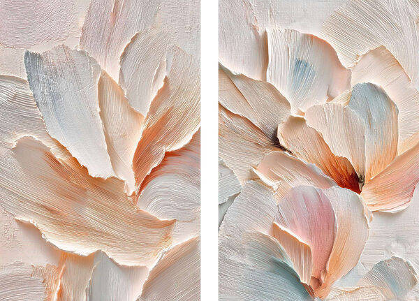 Soft petals in gentle hues Soft petals in gentle hues