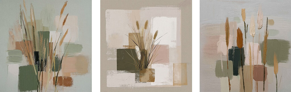 Painting of a bouquet of grass
