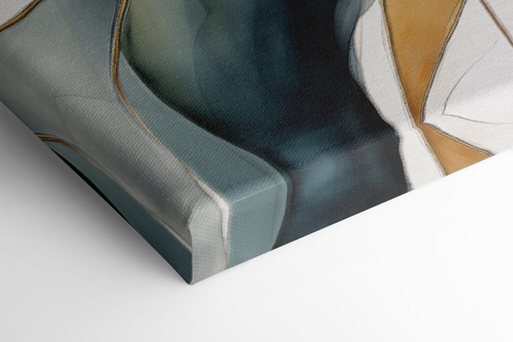 Two paintings of different colors