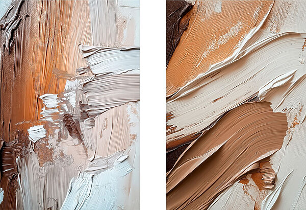 Unique strokes in warm colors Unique strokes in warm colors
