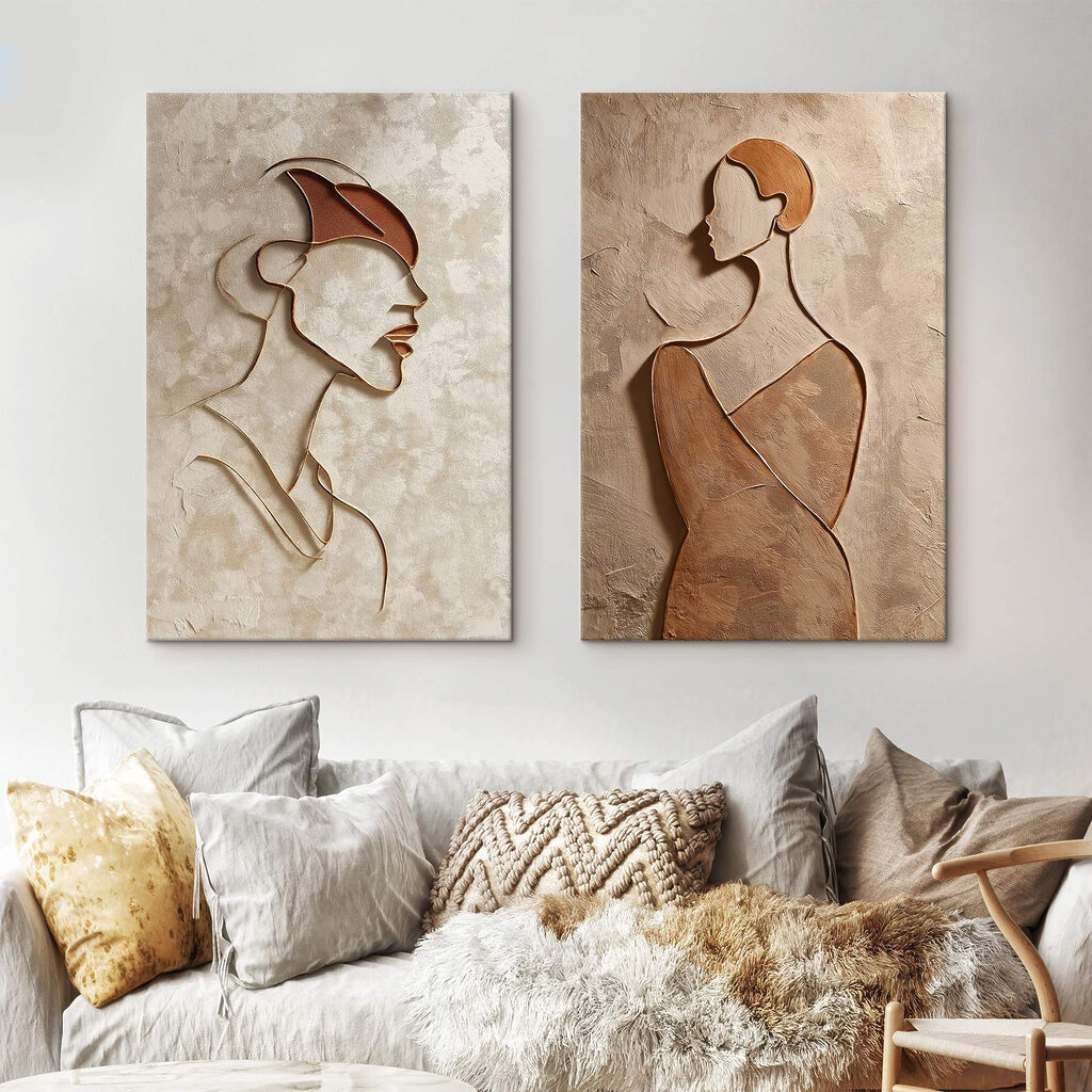 Collage of images of women