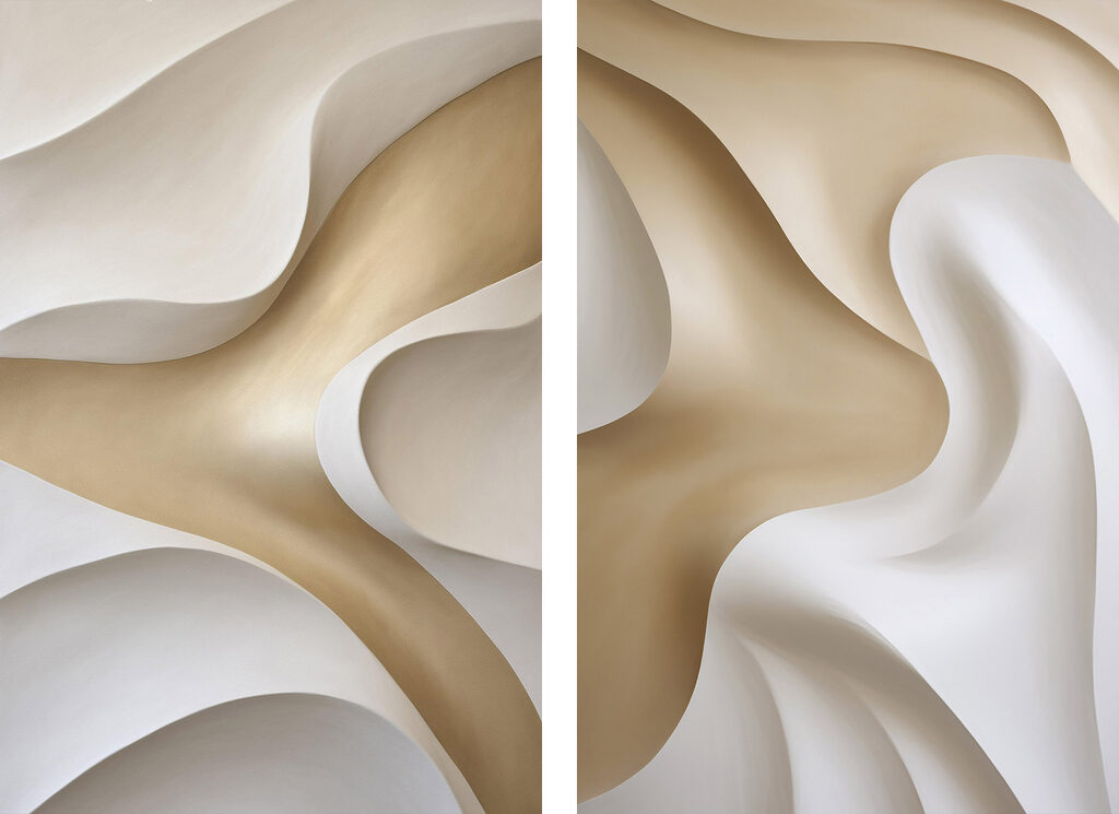 Flowing Lines in Soft Shades