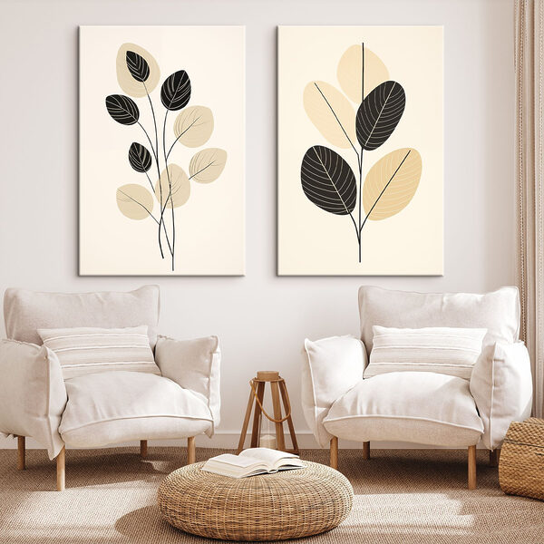 Elegant botanical art for modern spaces