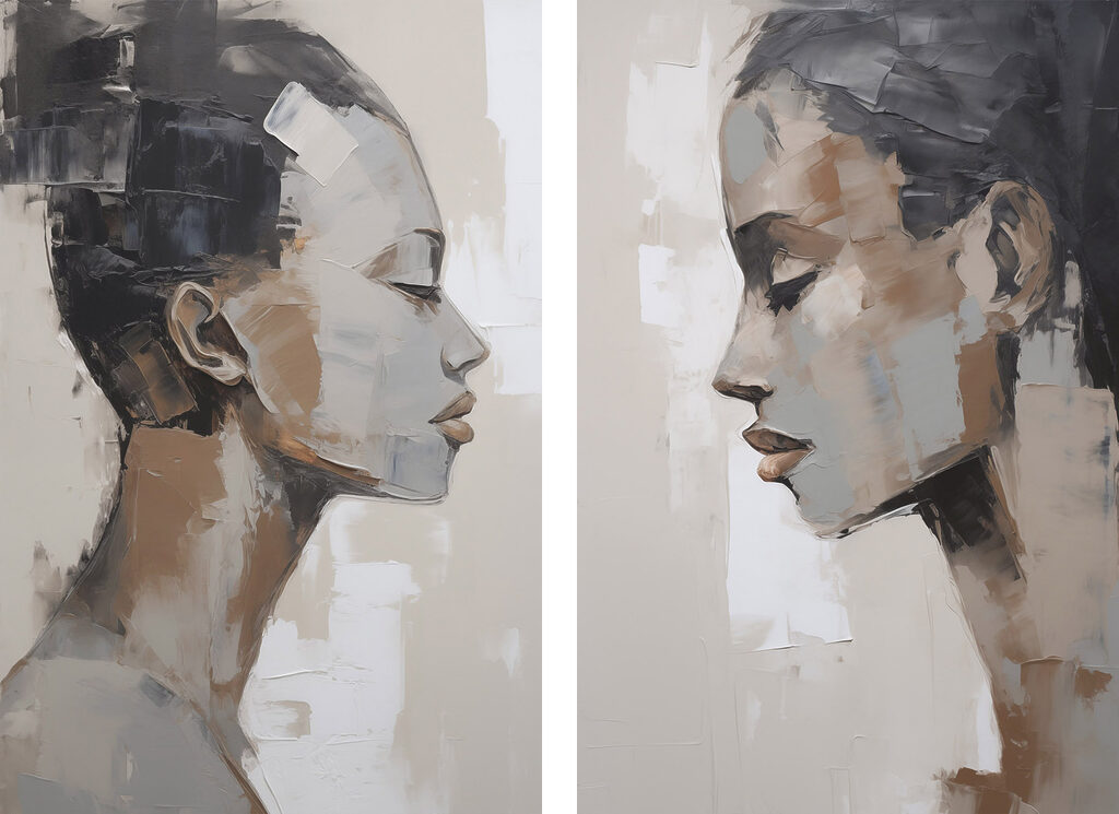 Painting of a woman Painting of a woman