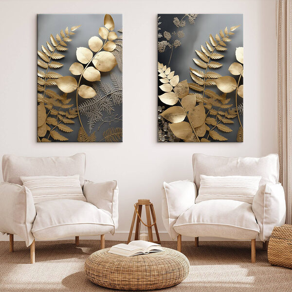 Delicate leaves in harmonious arrangement Delicate leaves in harmonious arrangement