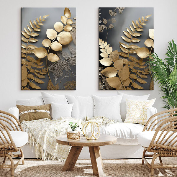 Delicate leaves in harmonious arrangement Delicate leaves in harmonious arrangement