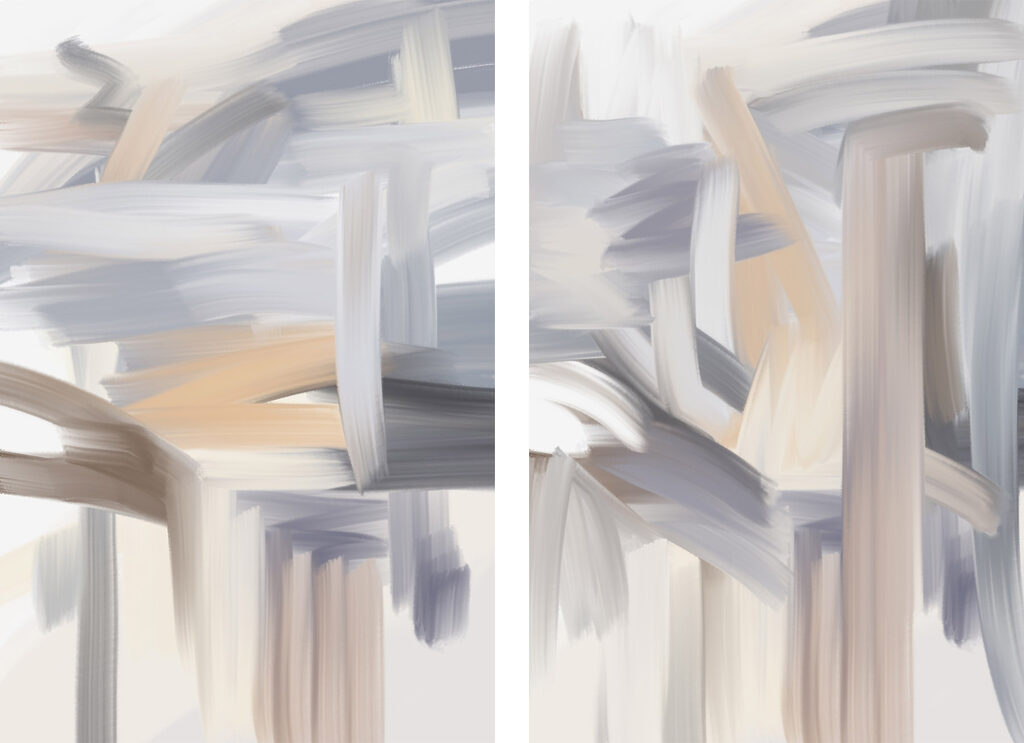 Abstract strokes in soft hues Abstract strokes in soft hues