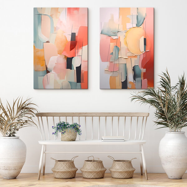 Collage of different colors of paper Collage of different colors of paper
