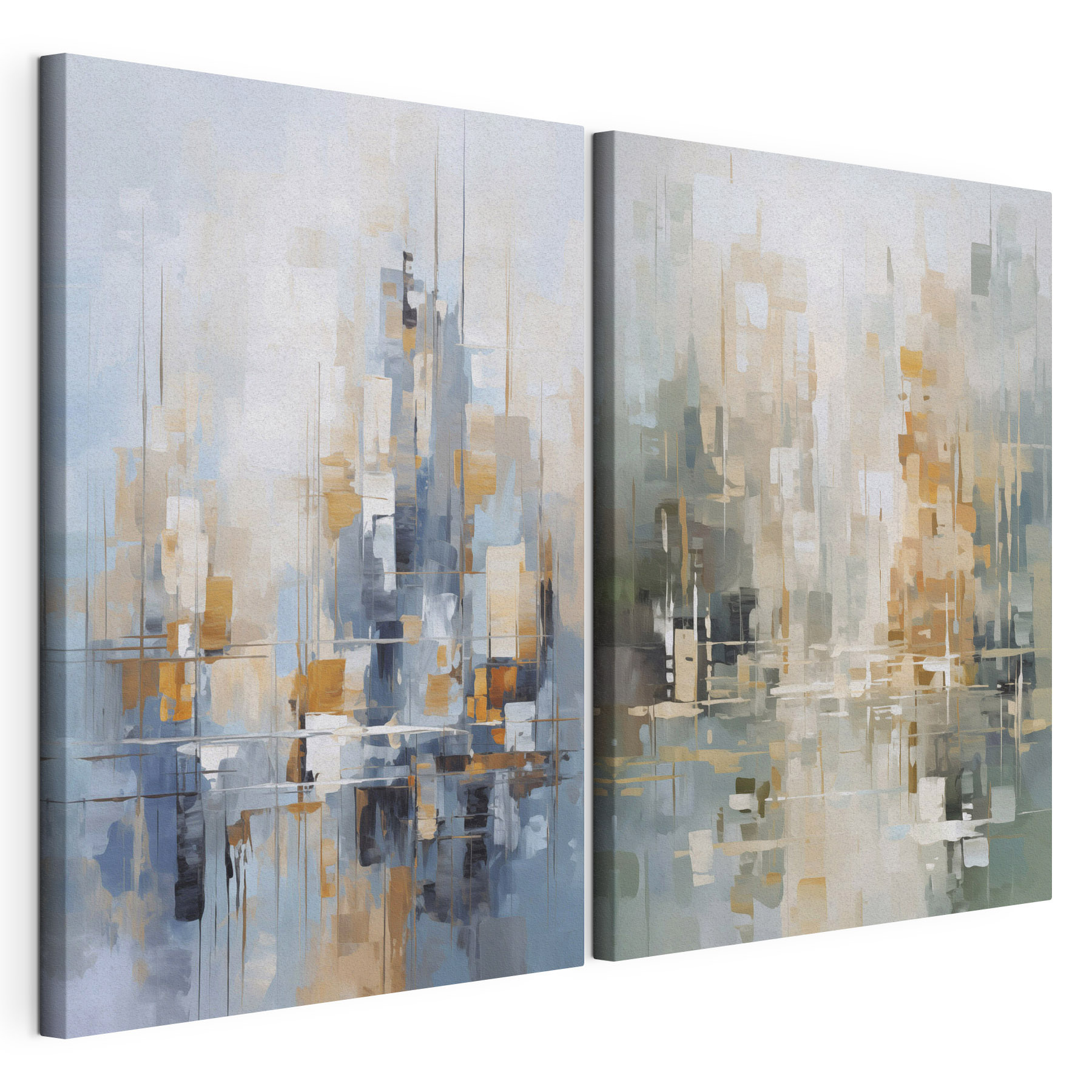 Painting of a city Painting of a city