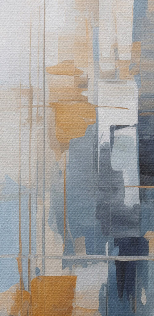 Painting of a city Painting of a city
