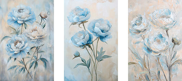 Delicate blooms in soft hues Delicate blooms in soft hues
