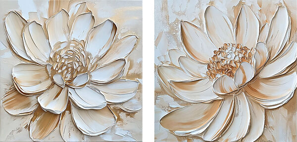 Serene blooms in soft hues