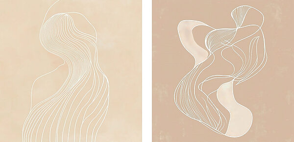 Couple of images of a woman