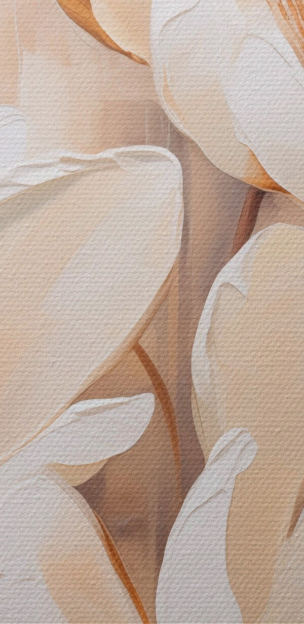 Painting of white flowers Painting of white flowers