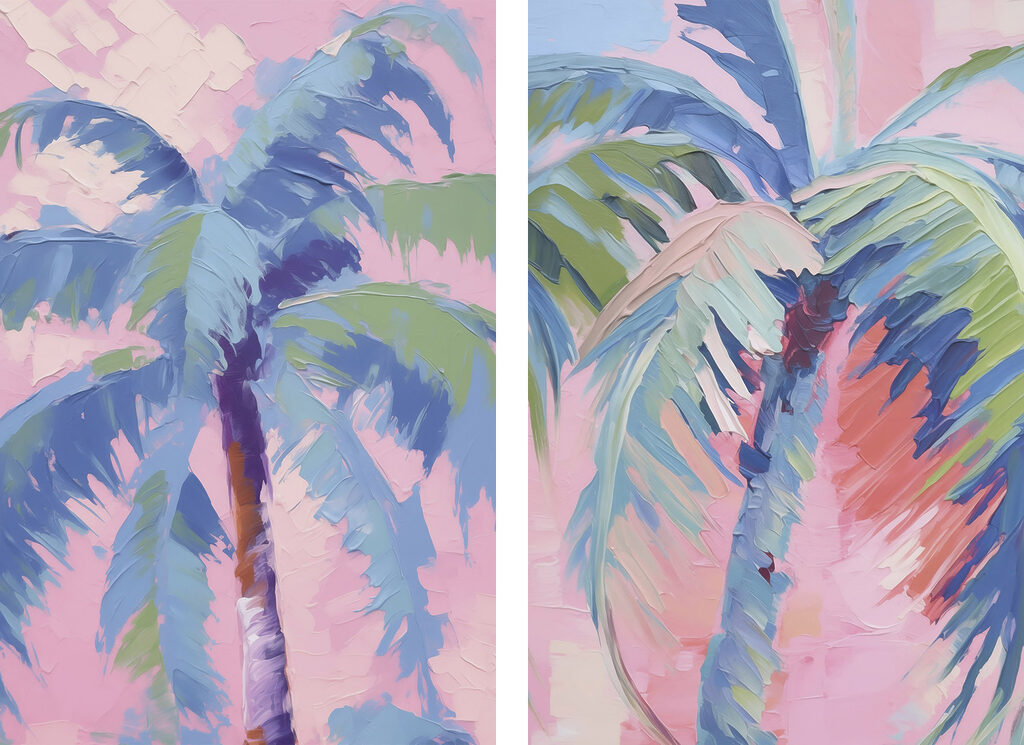 Painting of palm trees