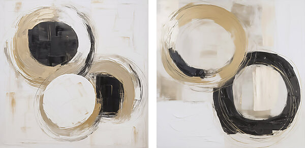 Painting of circles and circles Painting of circles and circles