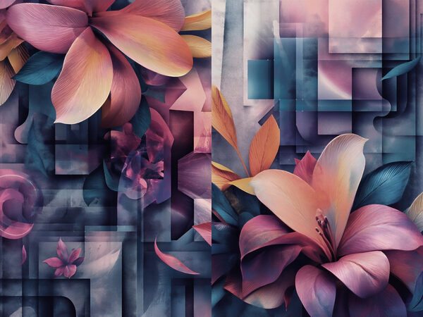 Collage of flowers Collage of flowers