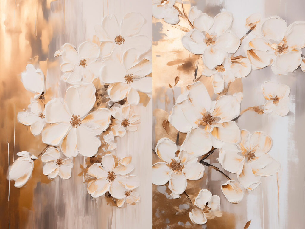 Delicate blooms in soft hues Delicate blooms in soft hues